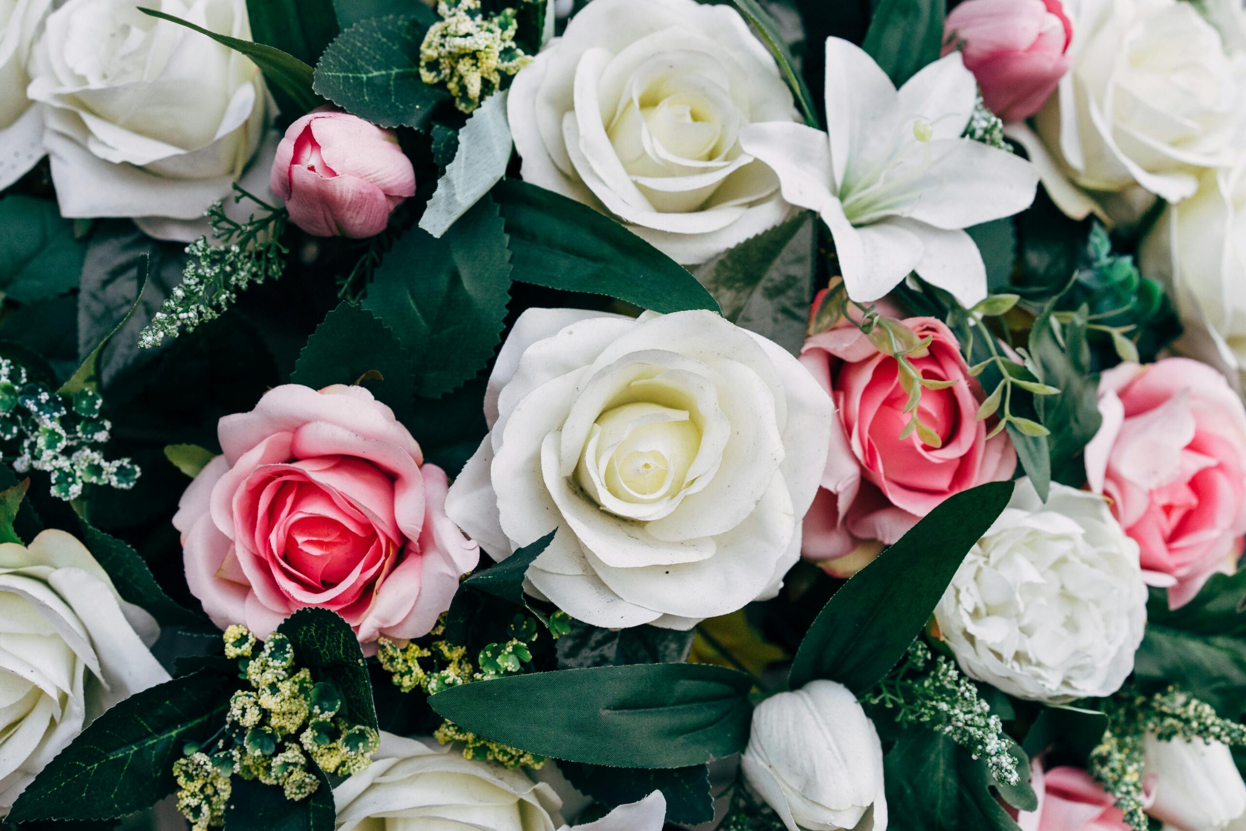 Boeket zijden bloemen voor een altijd verzorgde sfeer